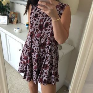 Urban Outfitters Ecote Clary Godet Trapeze Dress